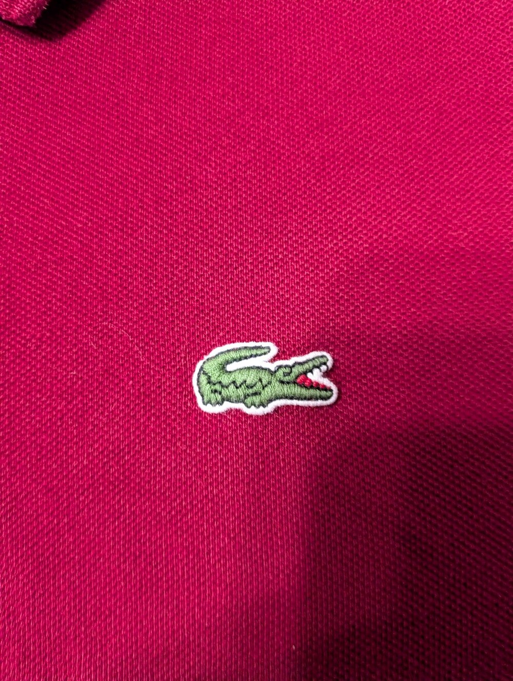 Lacoste Classic Fit L.12.12 Original Polo Shirt Red XXL - Picture 2 of 4